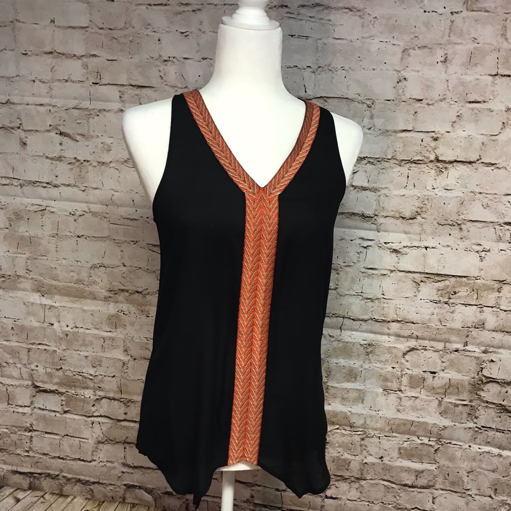 THML -  Sleeveless Black Shirt - small